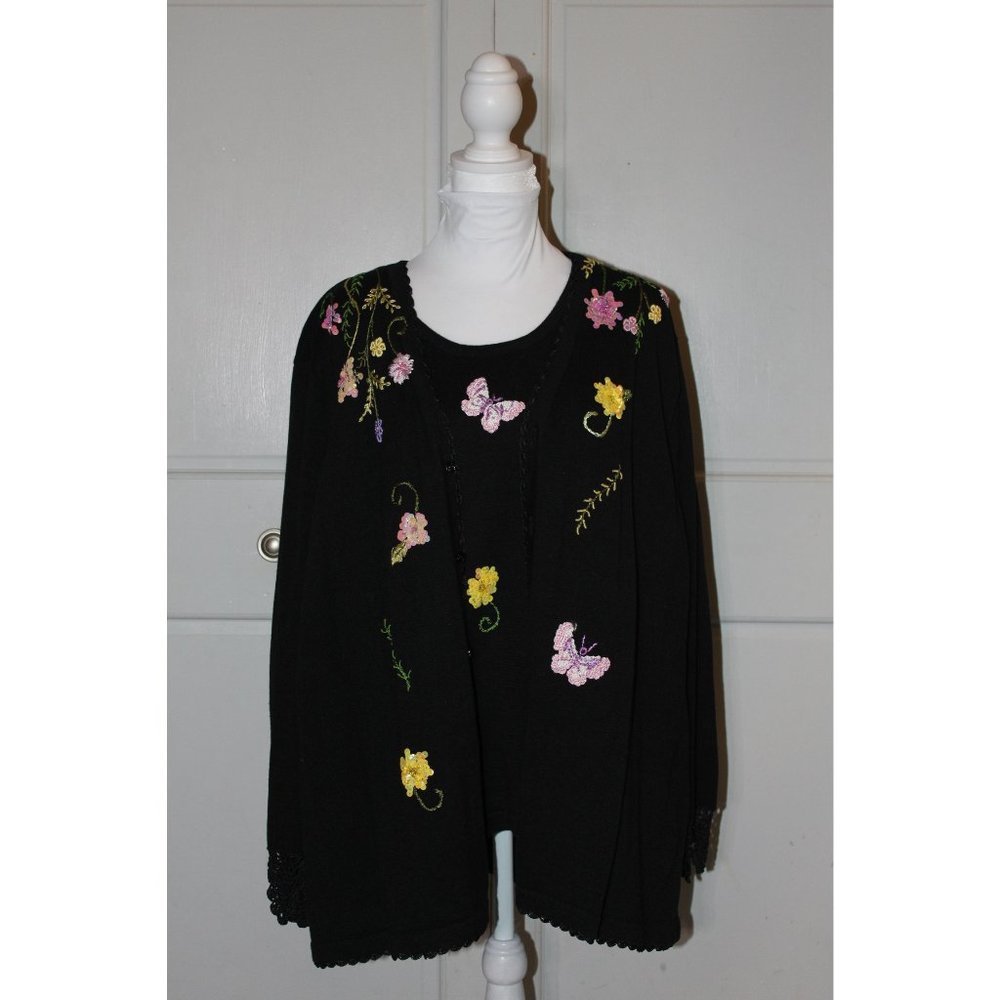 Exclusive Storybook Knits 3X beaded sweater set